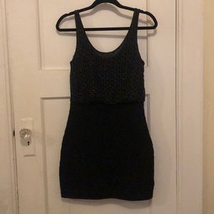 Sparkly little black dress